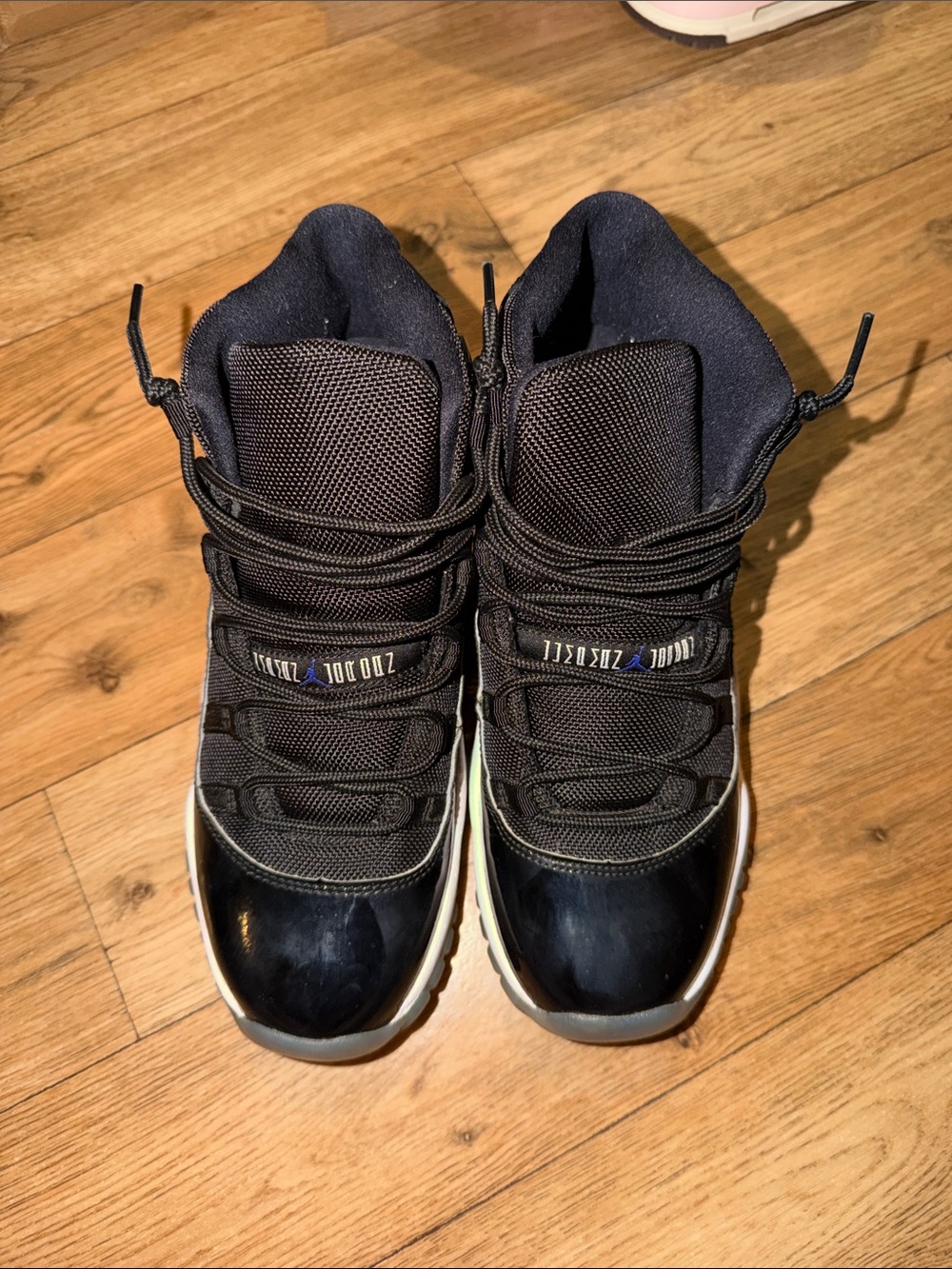 Jordan Kids Black and White High-Top Sneakers